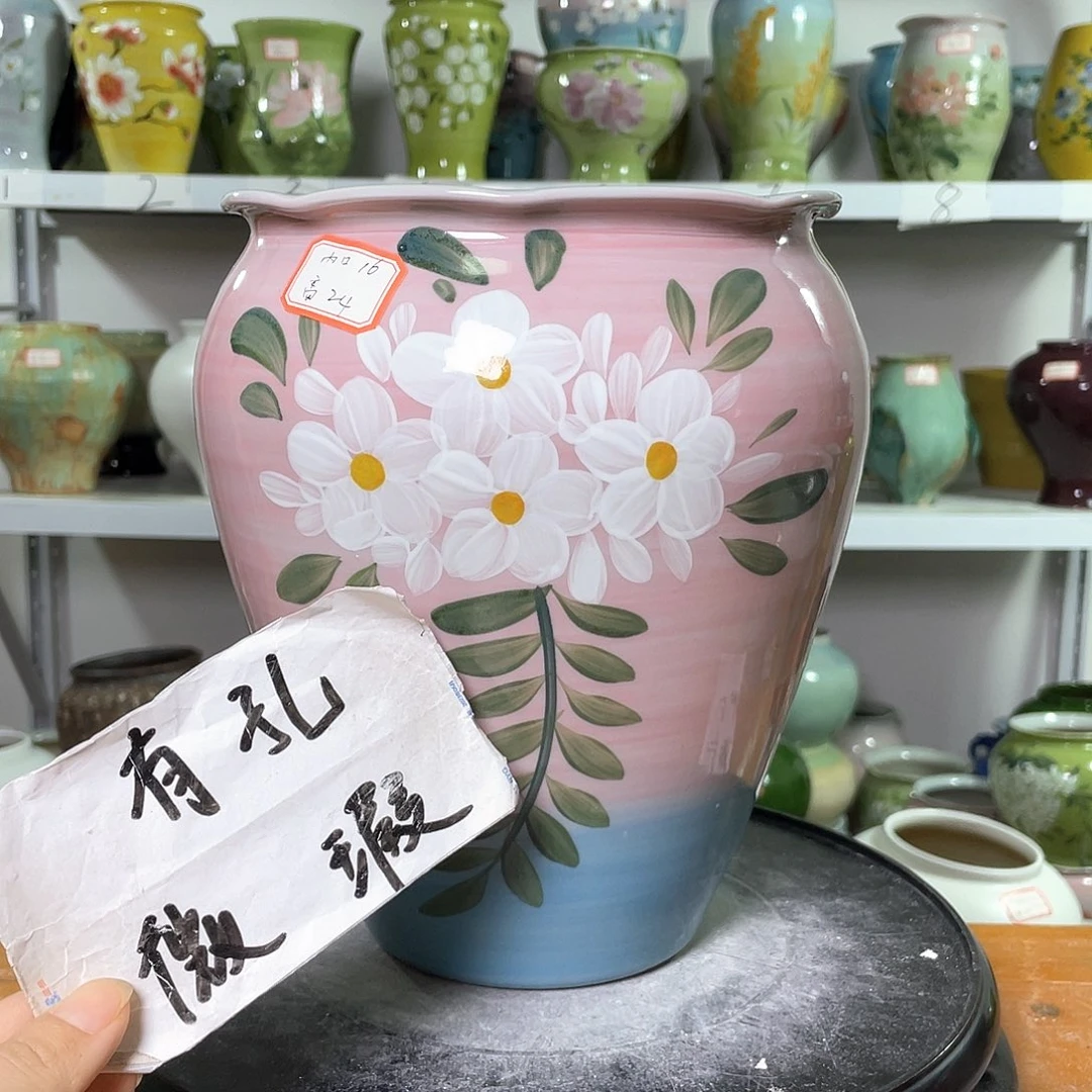 景德镇陶瓷花盆花器微瑕369
