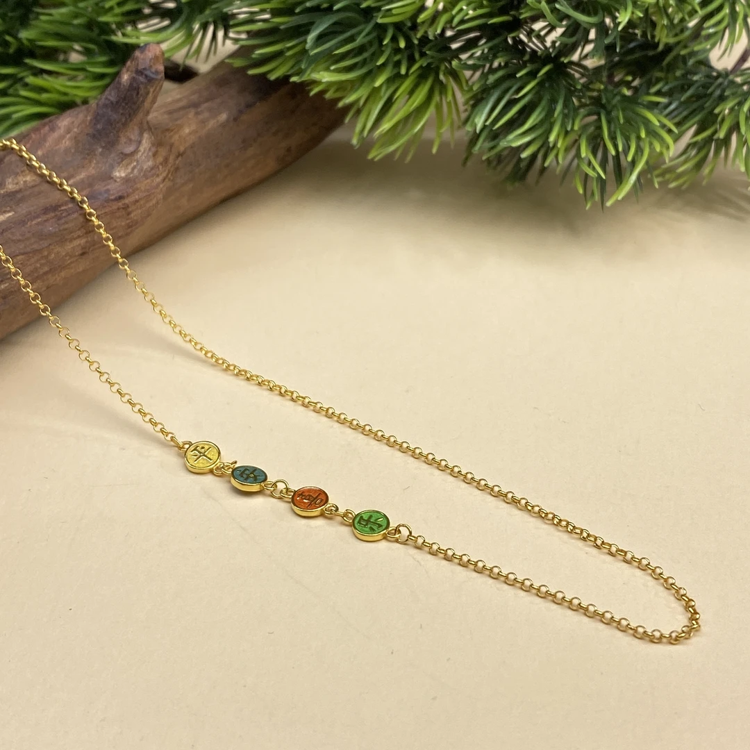 925银银制品 【小北好物】S925银平安喜乐项链11-17QH34X465