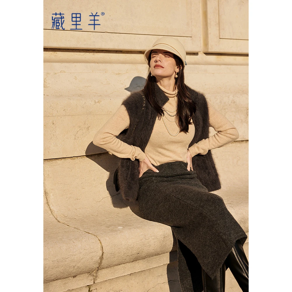 藏里羊【北美小动物毛毛】“时髦精新宠”双层立领马甲M1379