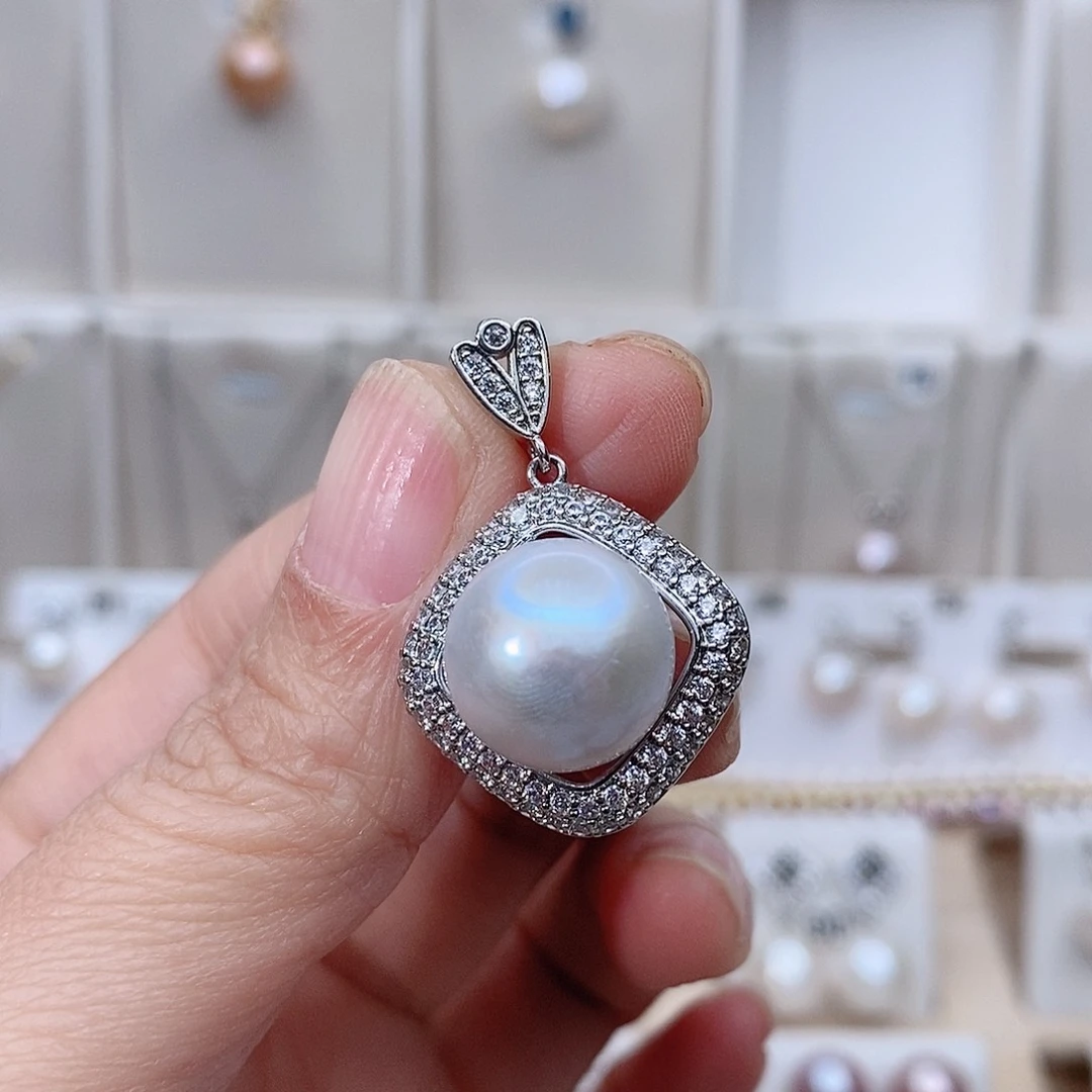 未镶嵌吊坠淡水珍珠