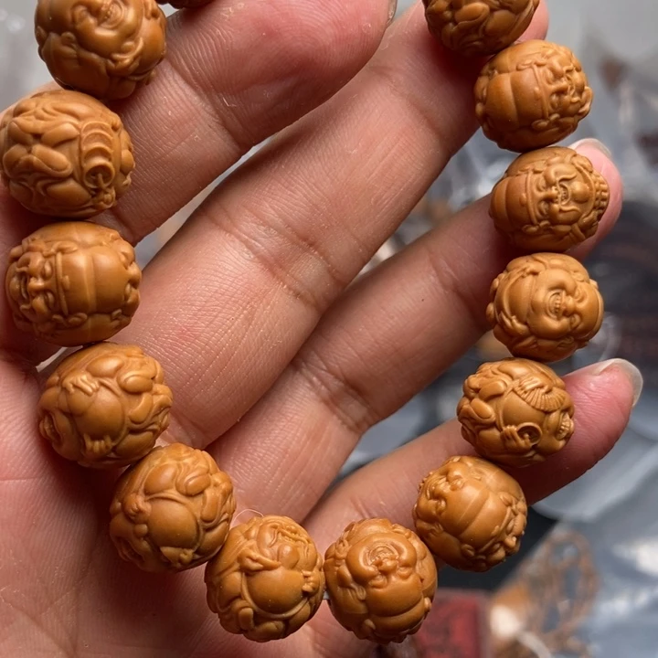 猴头核桃吊坠文玩手串