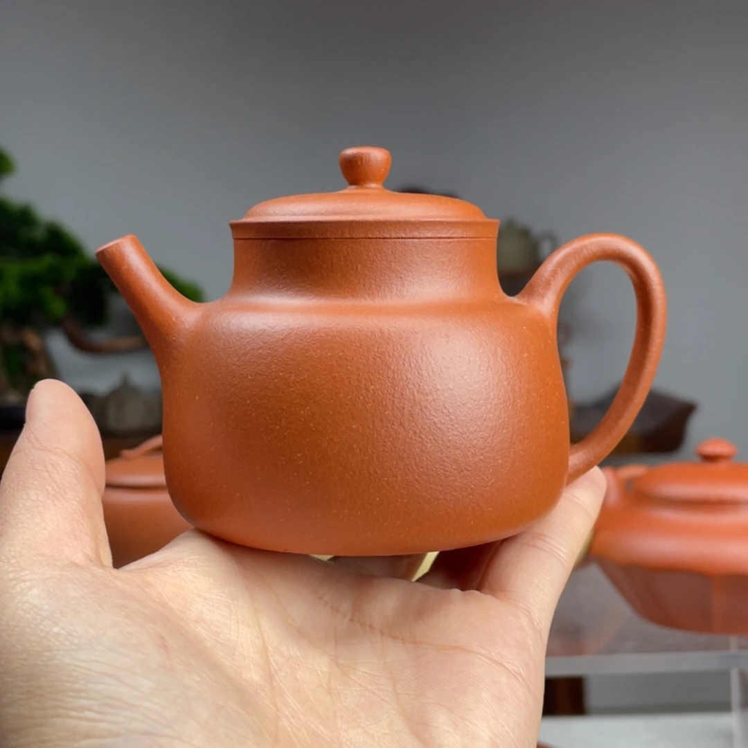 【闪购商品】紫砂茶壶威**鼠红降坡言心容量180cc