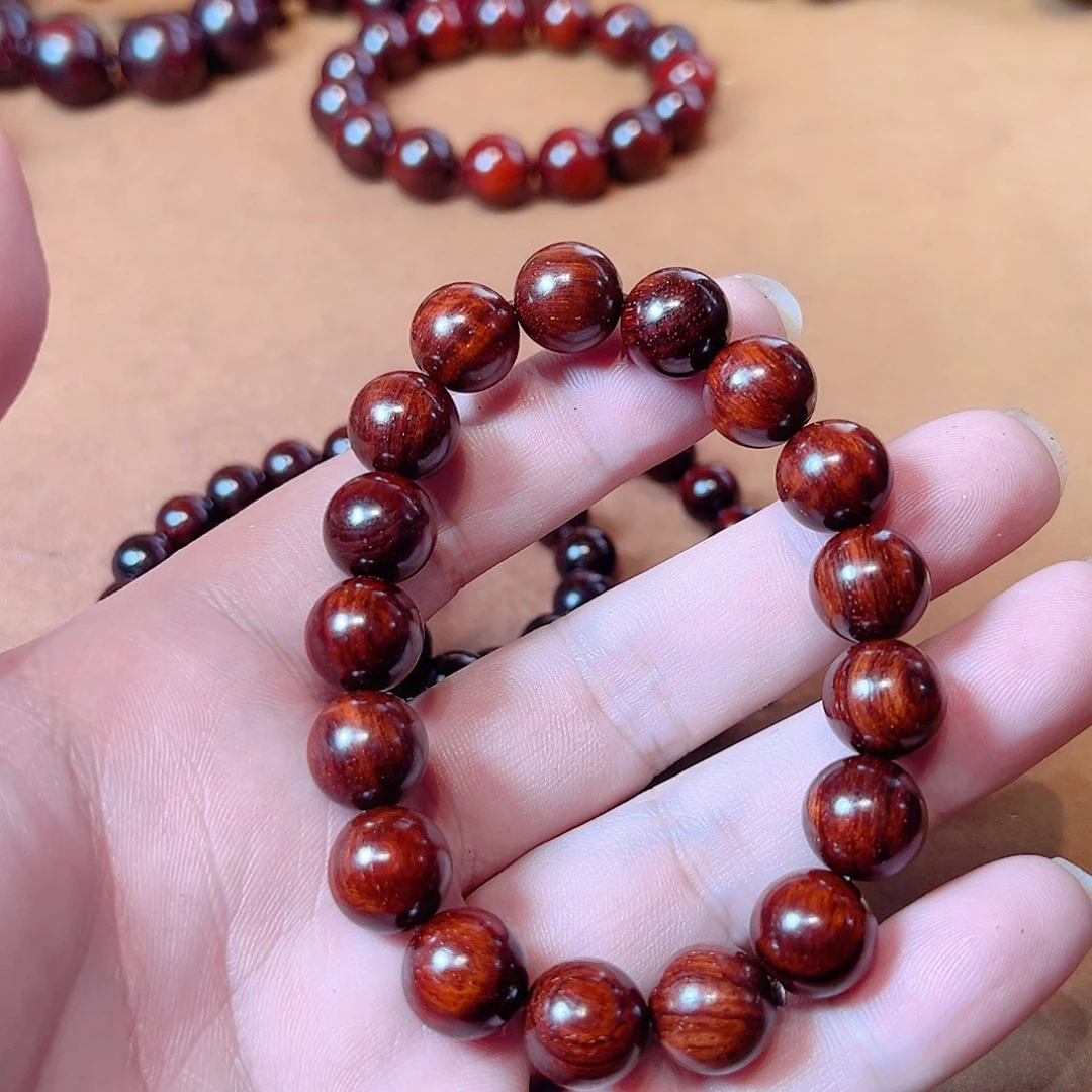 小叶紫檀手串/手链12泥料带满水波