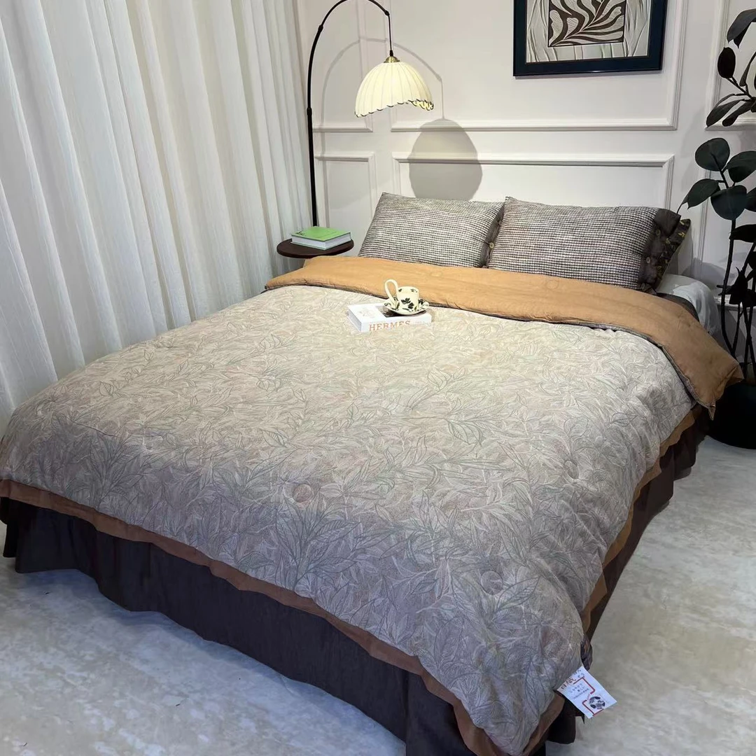 【香草柔情-三件套】纯棉简约舒适香云锦棉系列床品