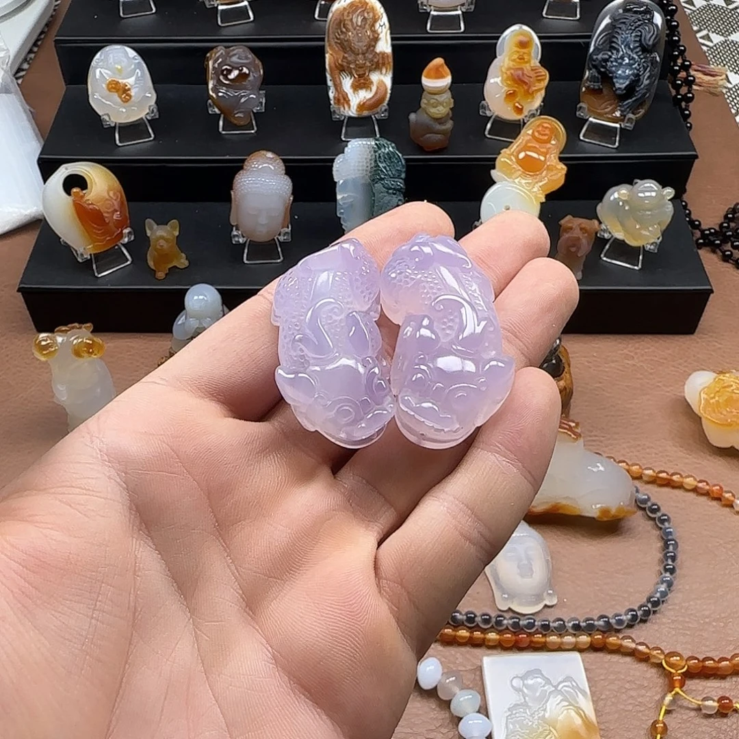 玛瑙/玉髓未镶嵌吊坠(不含链)