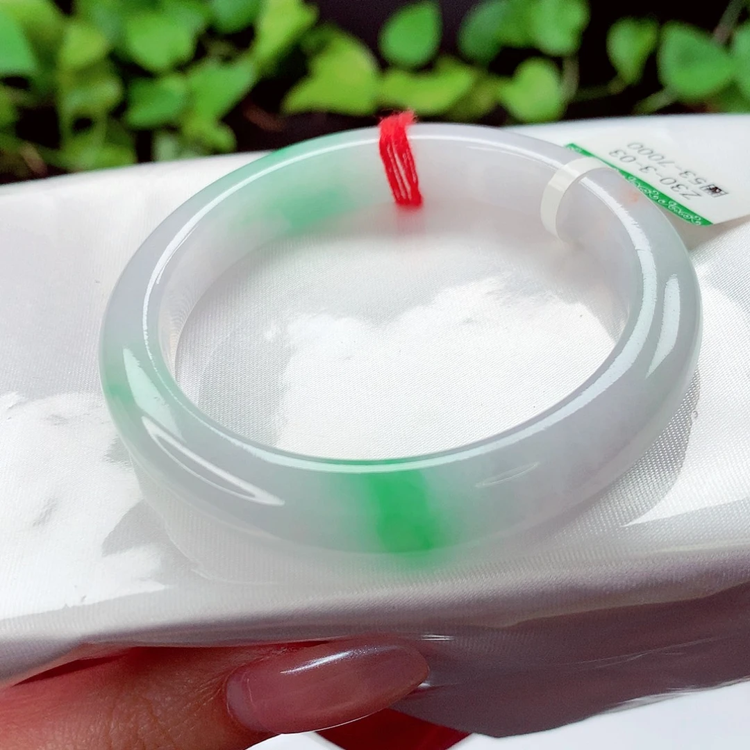 翡翠未镶嵌手镯缅甸天然a货翡翠手镯