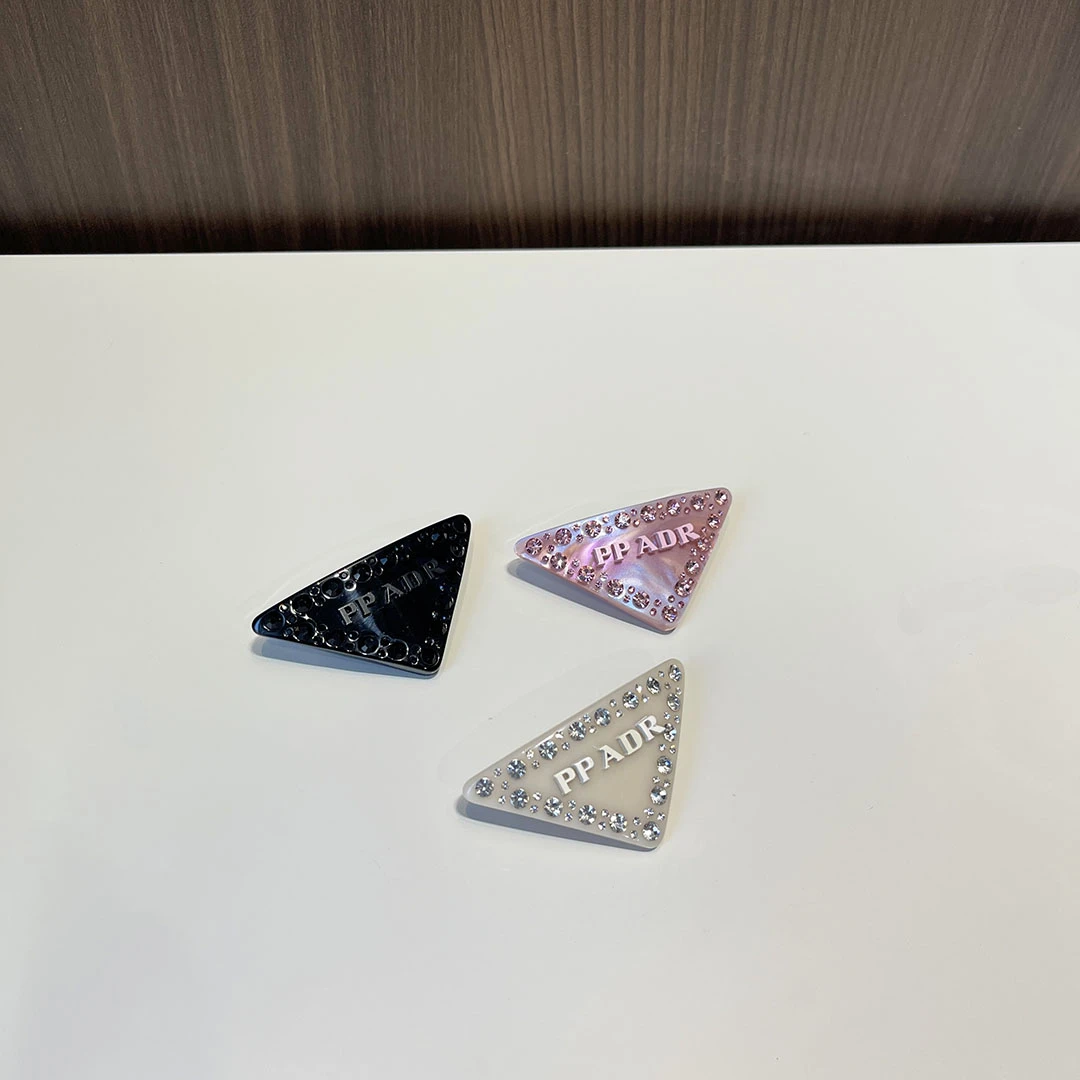 发夹发卡气质水钻发夹三角发夹边夹侧边刘海夹后脑勺发夹高级感