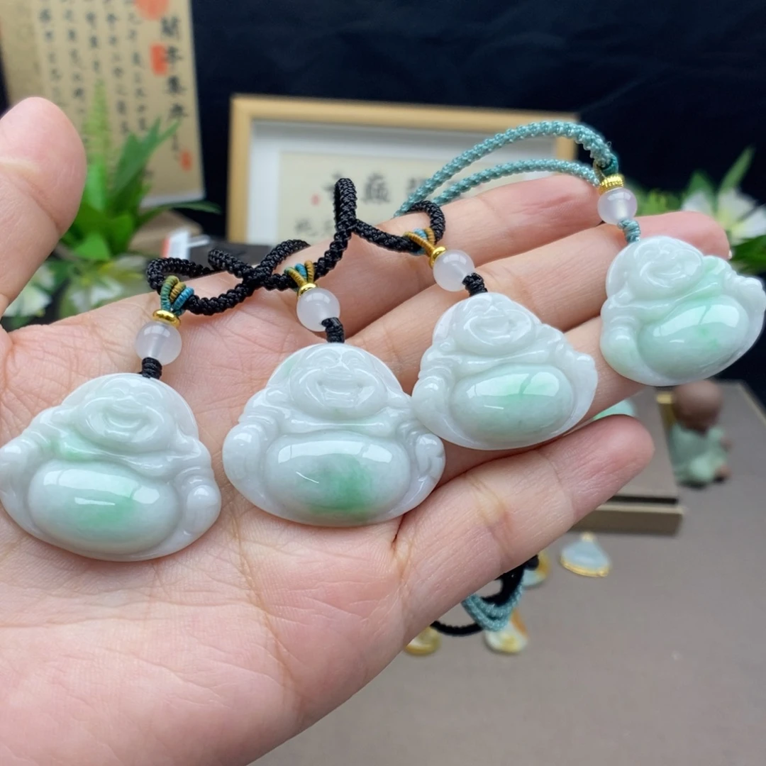 翡翠未镶嵌颈饰吊坠多样性发货发其一