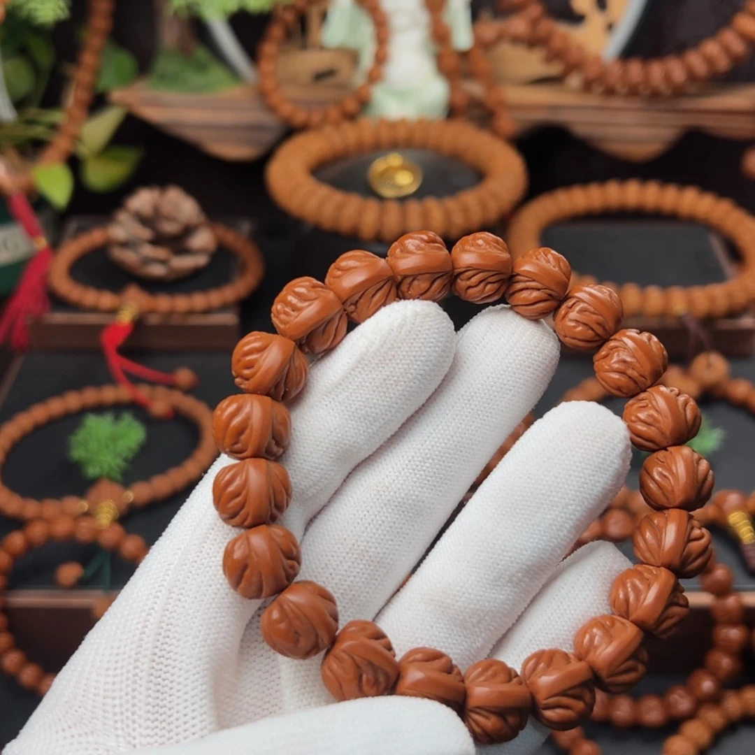 吊坠桃核忒*1.3双脊龙手串