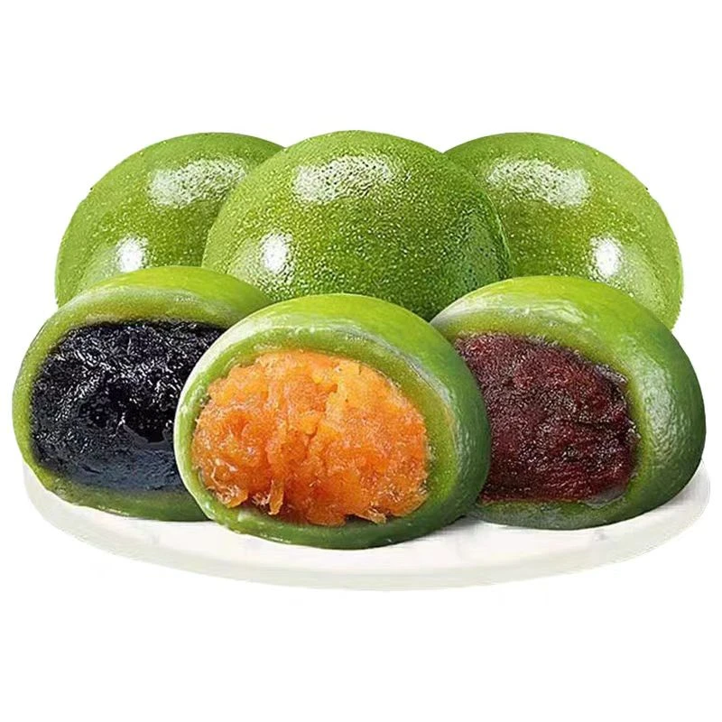 B【2盒实惠装】艾草青团 6粒300g一盒【蛋黄肉松味6粒】【黑芝麻味6粒】【红豆沙味6粒】