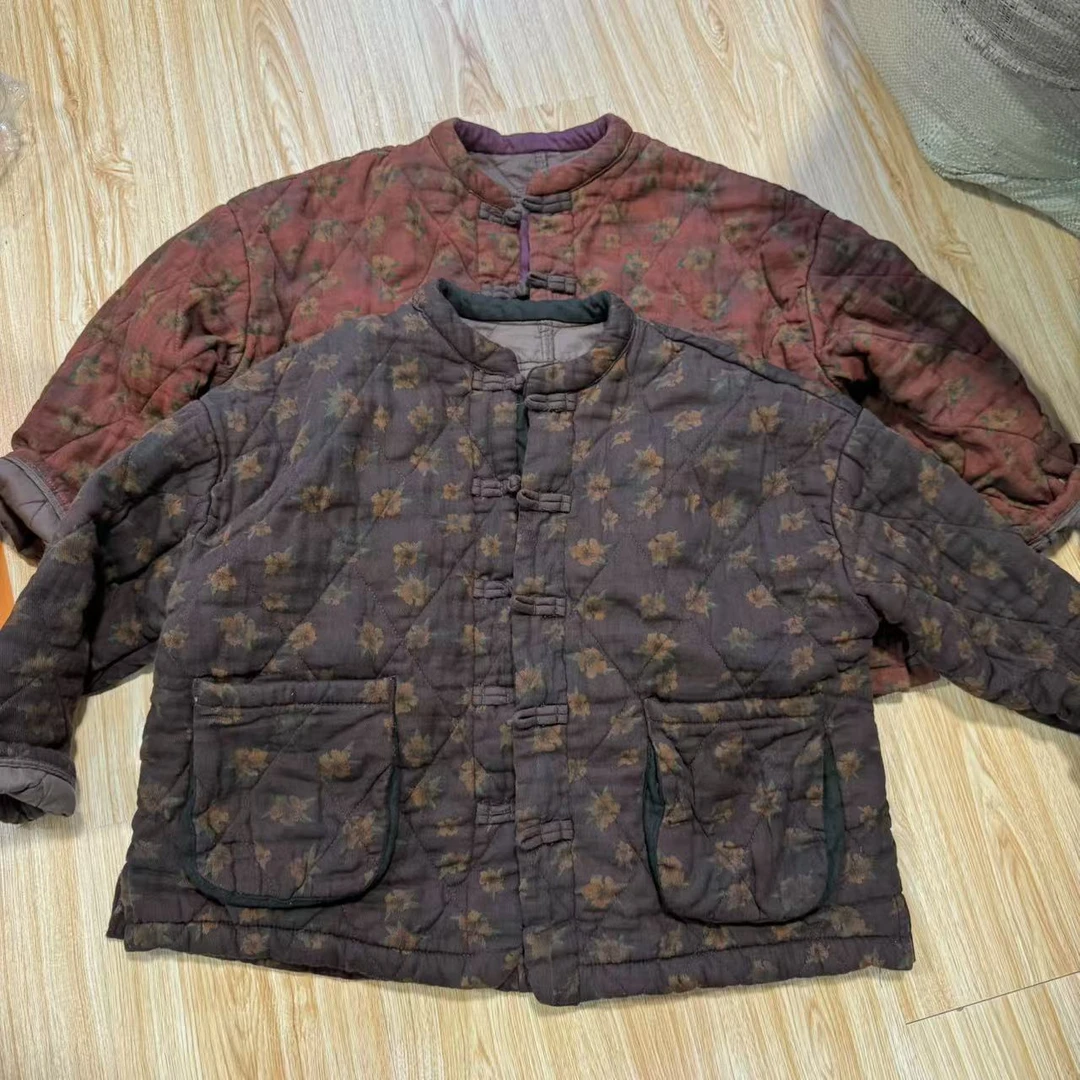 复古花盘扣开衫（衣长60胸围140）