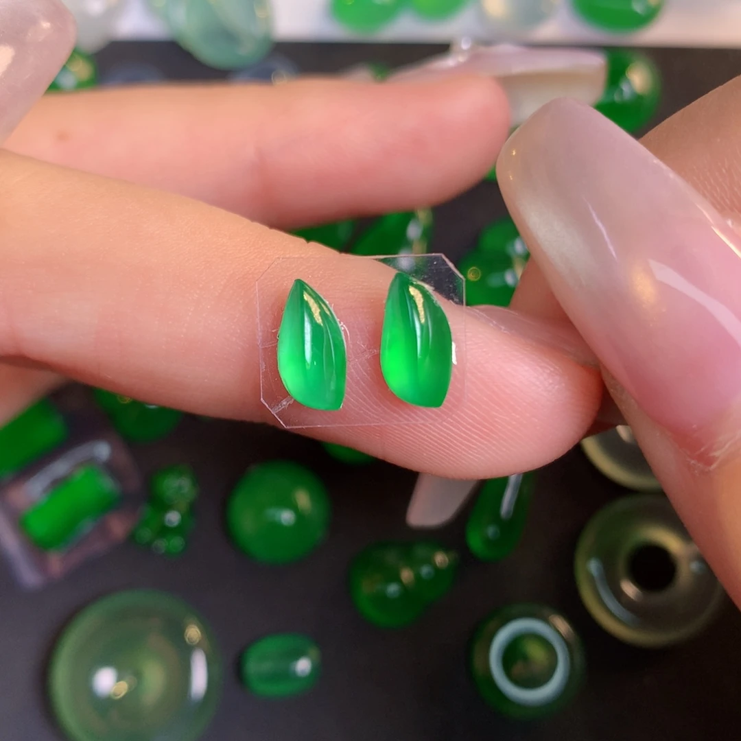 翡翠裸石翡翠翡翠8.5-4.3-2.96