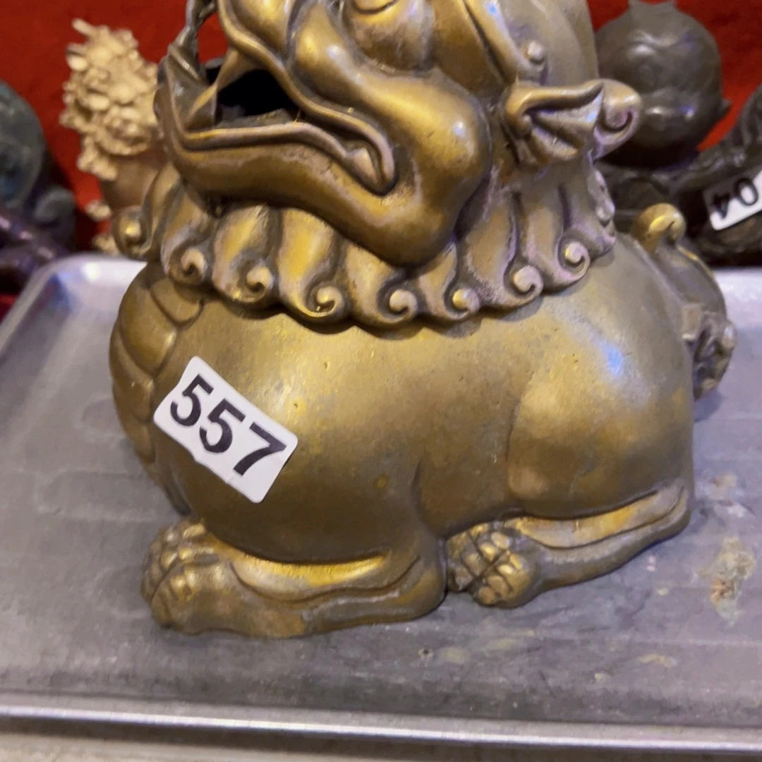 开***人黄铜摆件工艺品黄铜