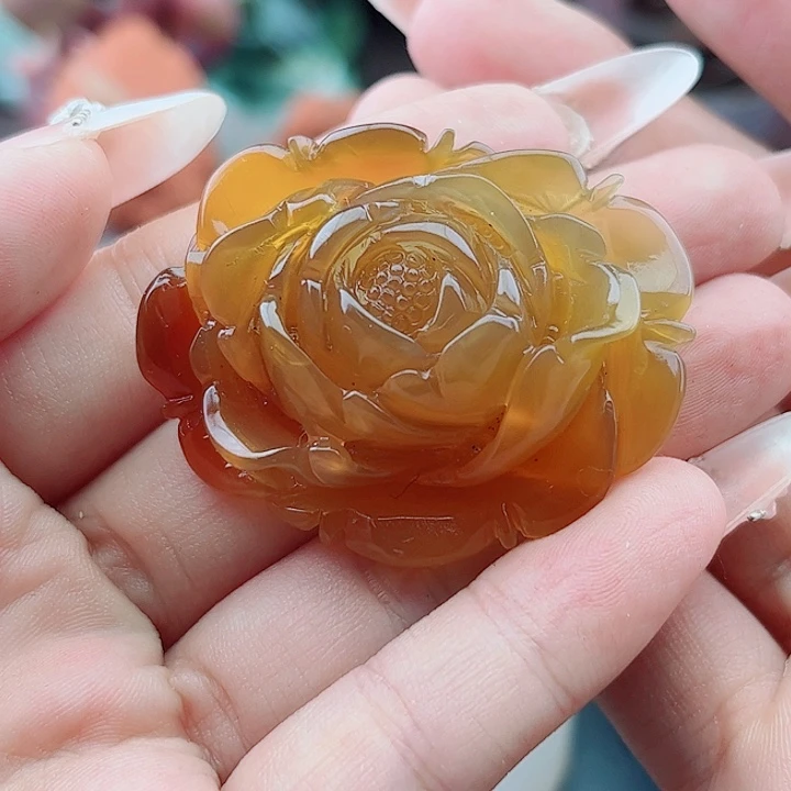 A***哥玛瑙未镶嵌手饰吊坠