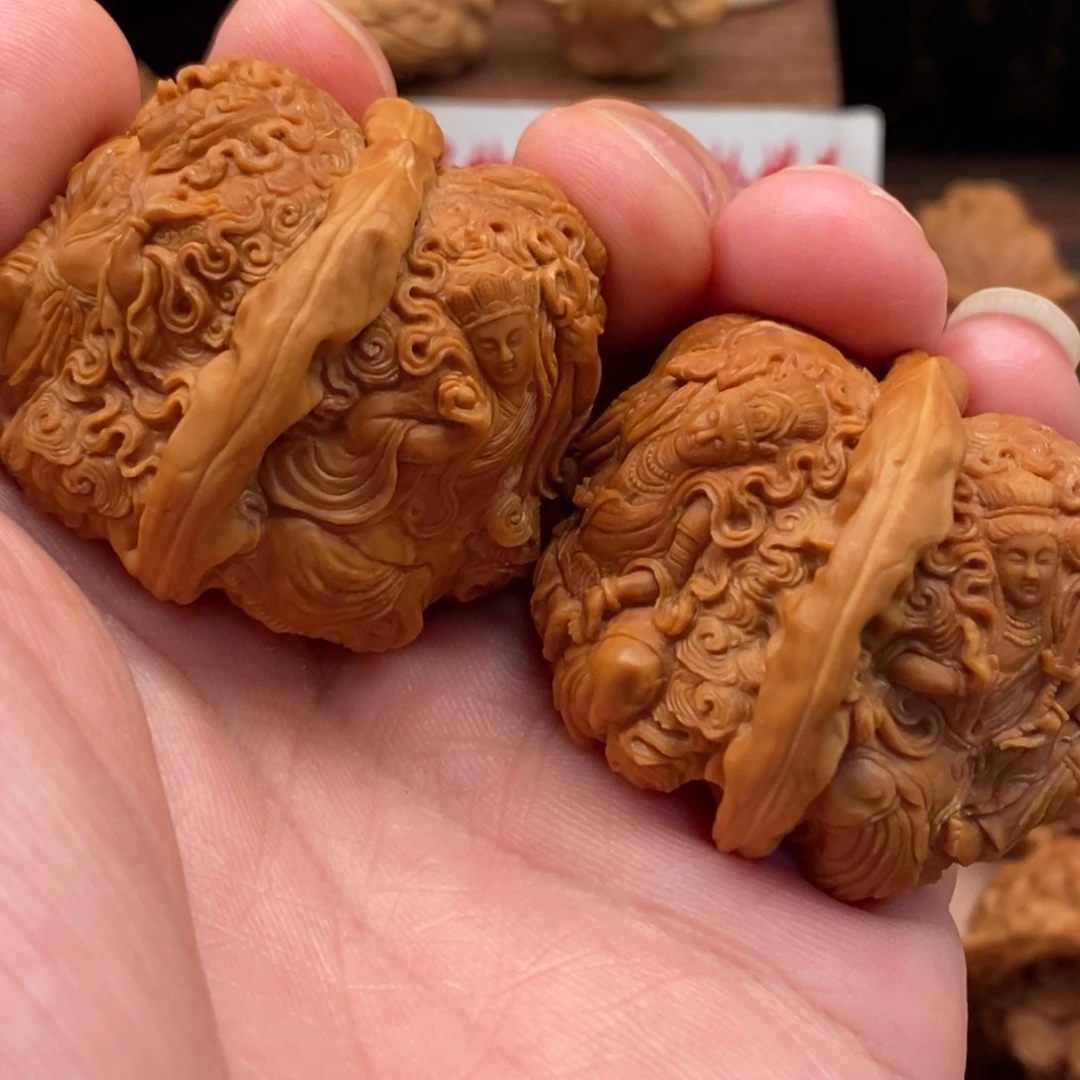 鈳***核桃把件四大菩萨