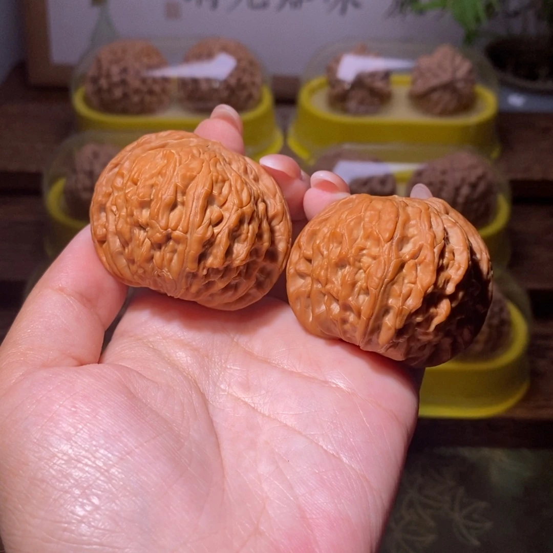 吊坠文玩核桃全品46蝴蝶磨盘手工底