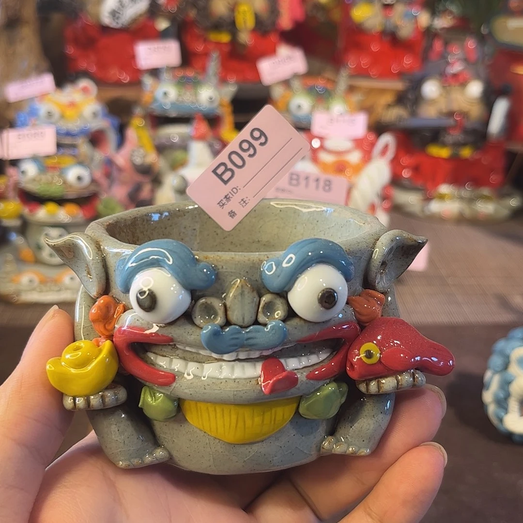 泥塑纯手工茶宠摆件