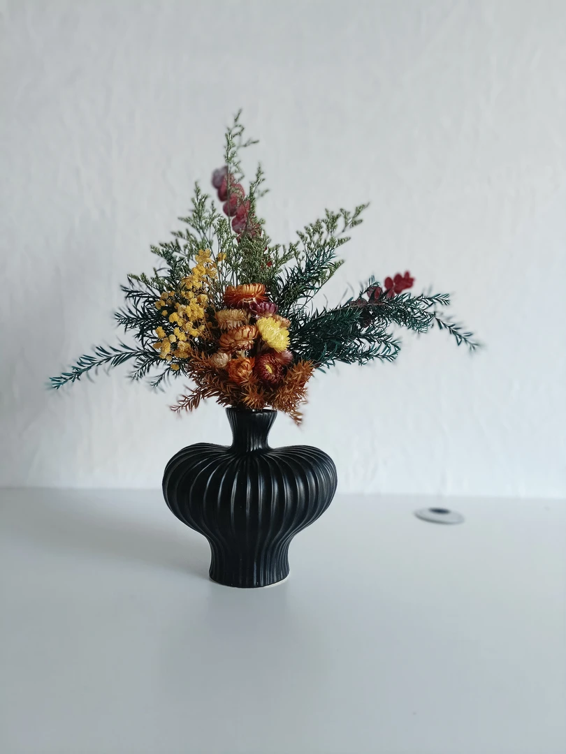 【五彩】精致百搭永生花花瓶干花花束营造秋日氛围与大地温度成品