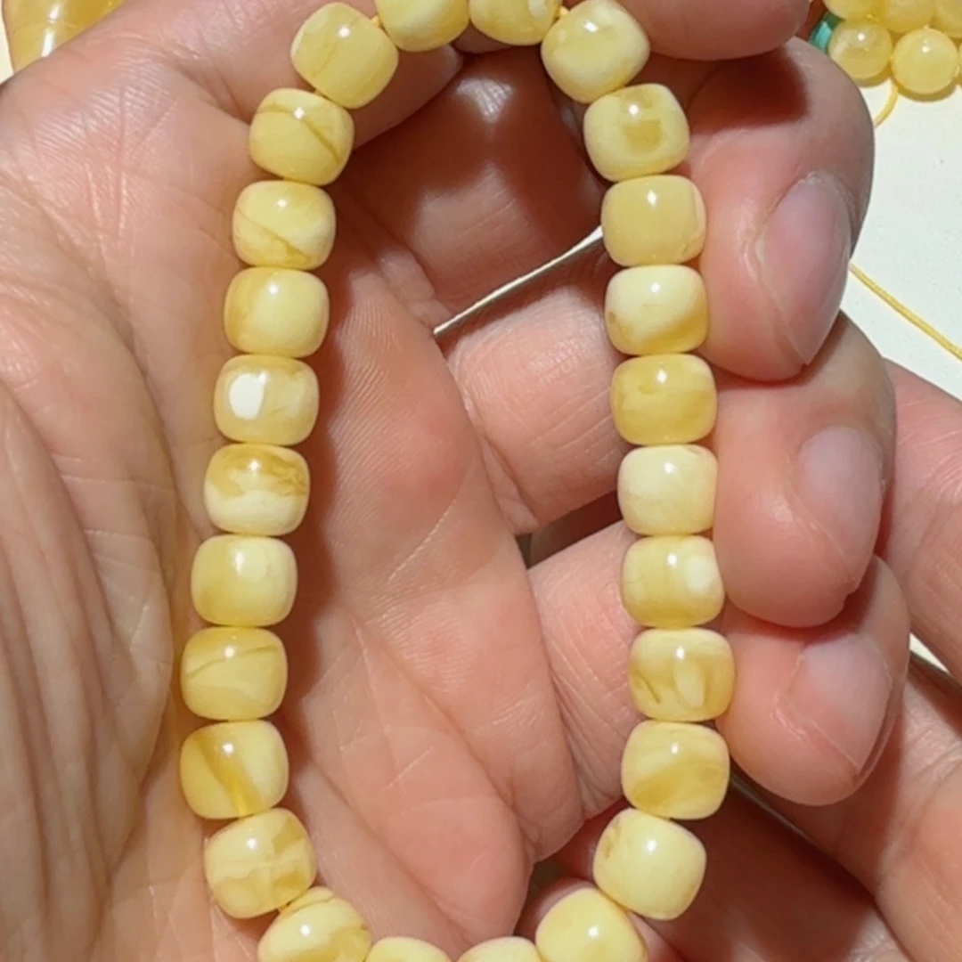 蜜蜡手串未镶嵌琥珀蜜蜡手串8.2mm