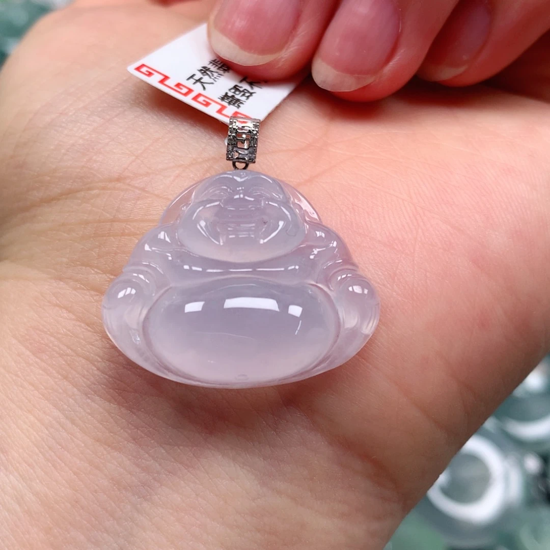 翡翠18K金镶嵌颈饰天然翡翠