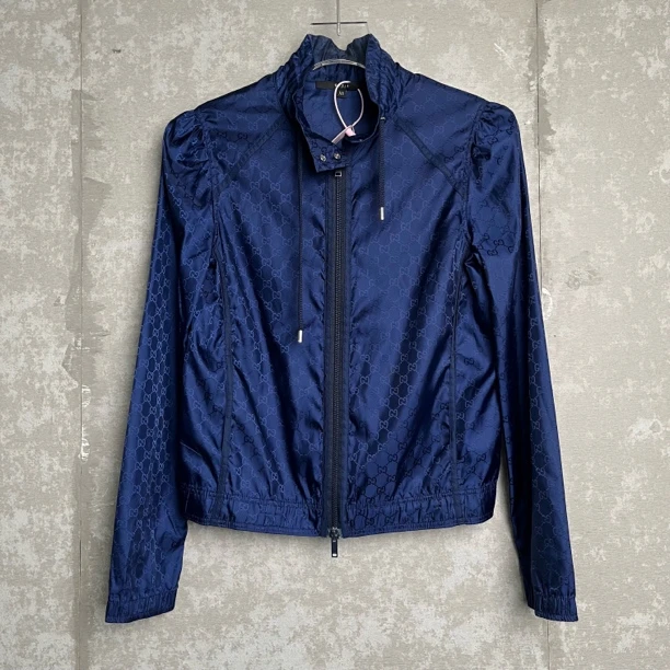 未使用 GUCCI/古驰 XS*1/Gucci古驰双G老花尼龙冲锋外套/16917/JP