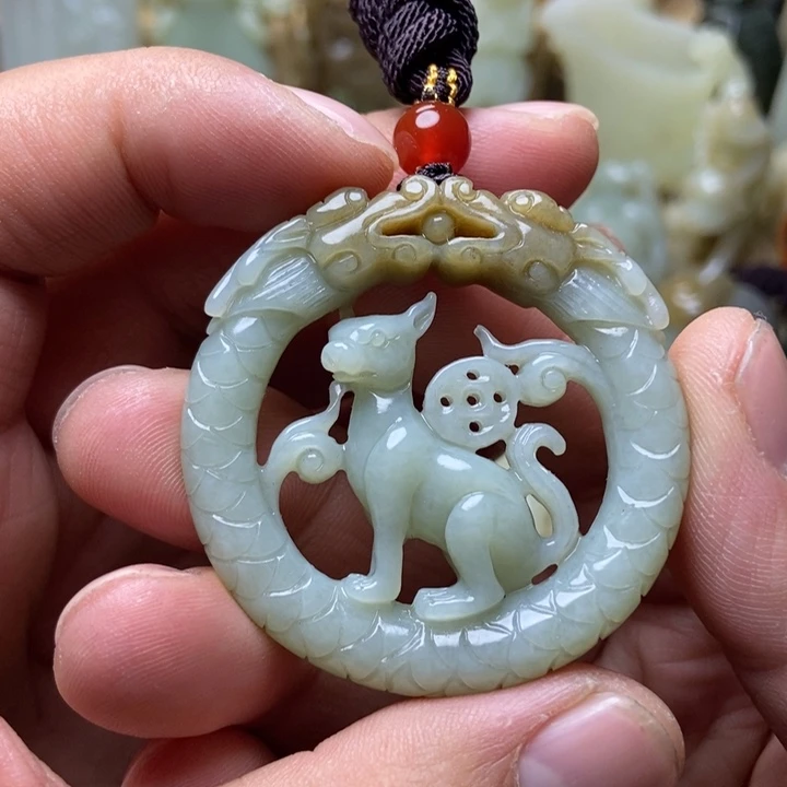 和田玉未镶嵌挂件