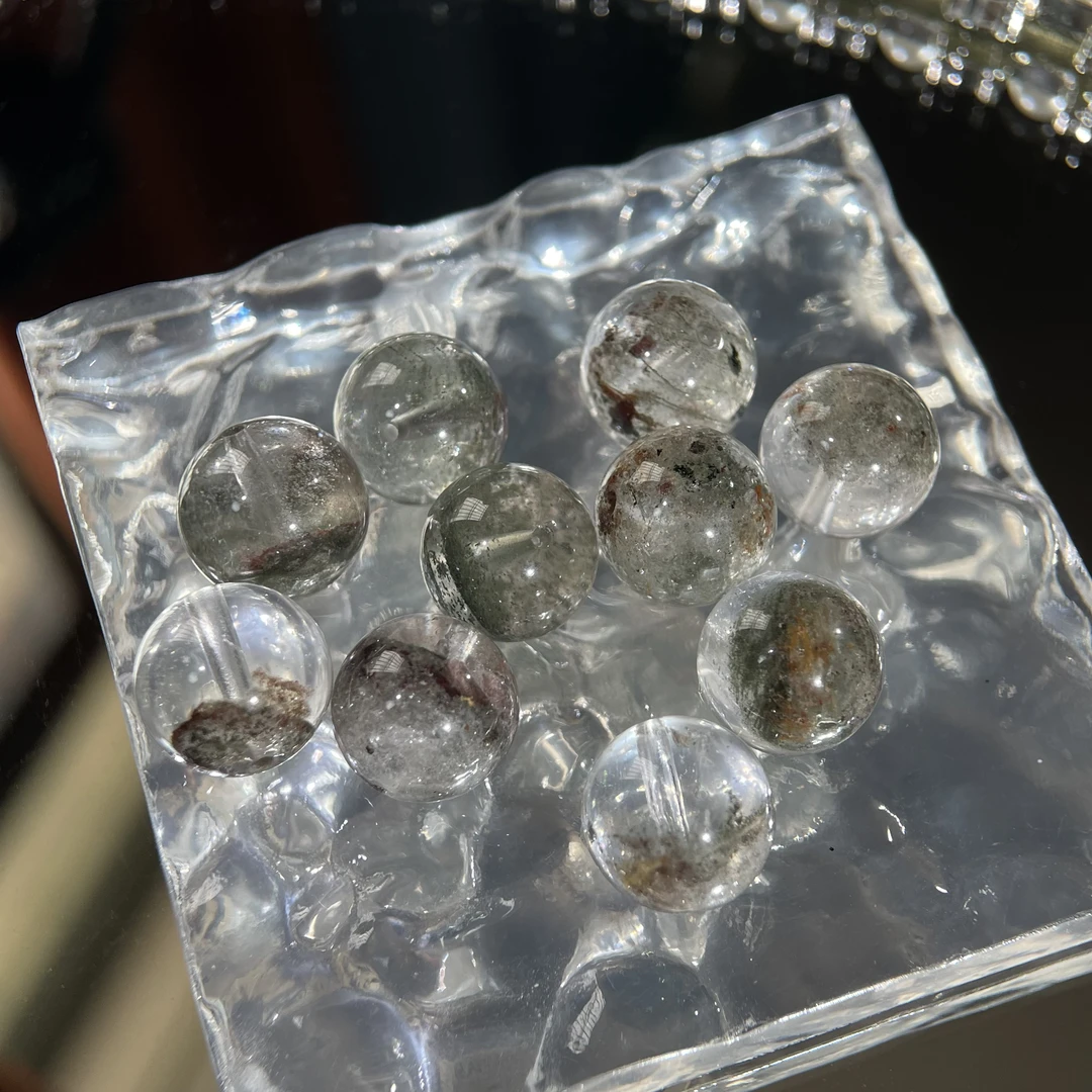 彩幽灵水晶单珠吊坠11mm多样性发其一 KT25110410