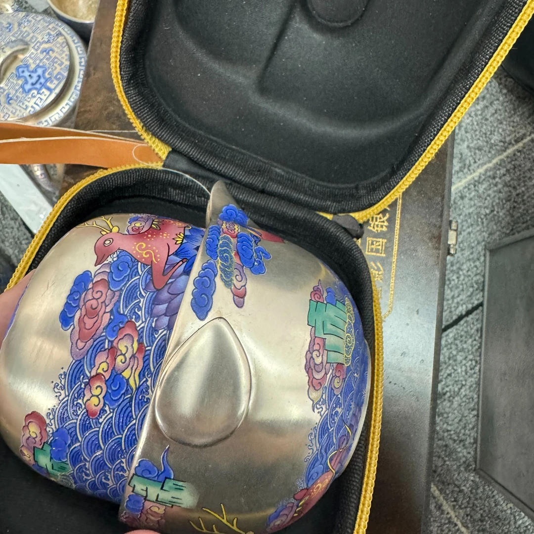 一鹿有你一壶一杯旅行银壶套