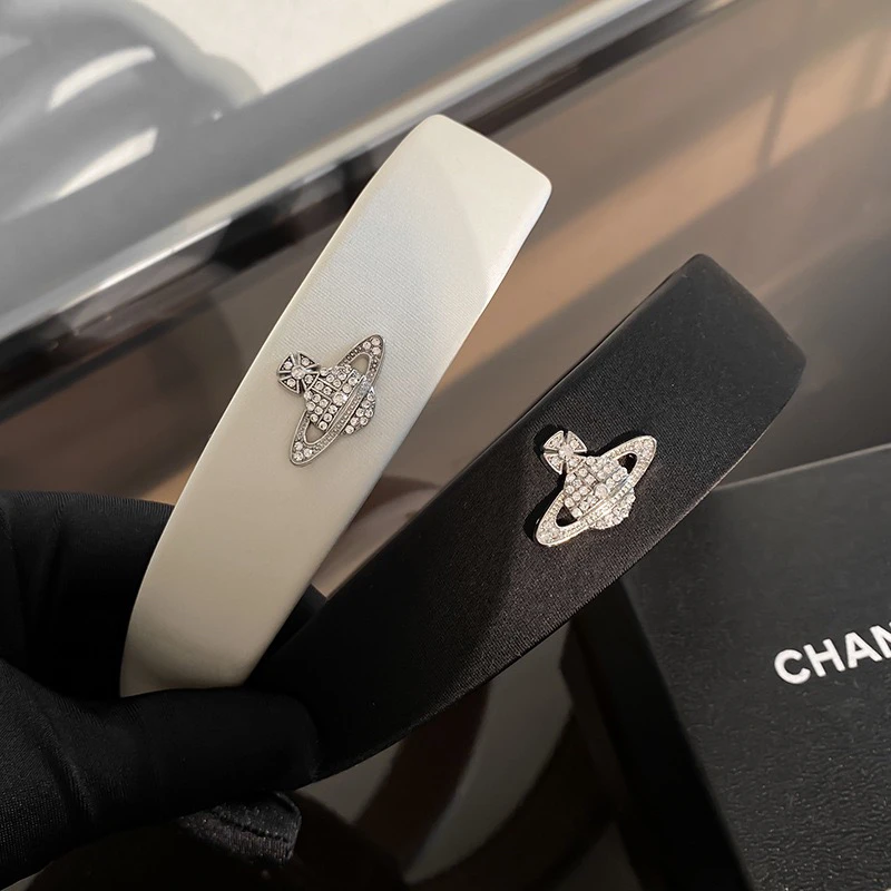 小香风镶钻太后土星发箍奢华高端头箍时尚气质优雅网红百搭发卡女