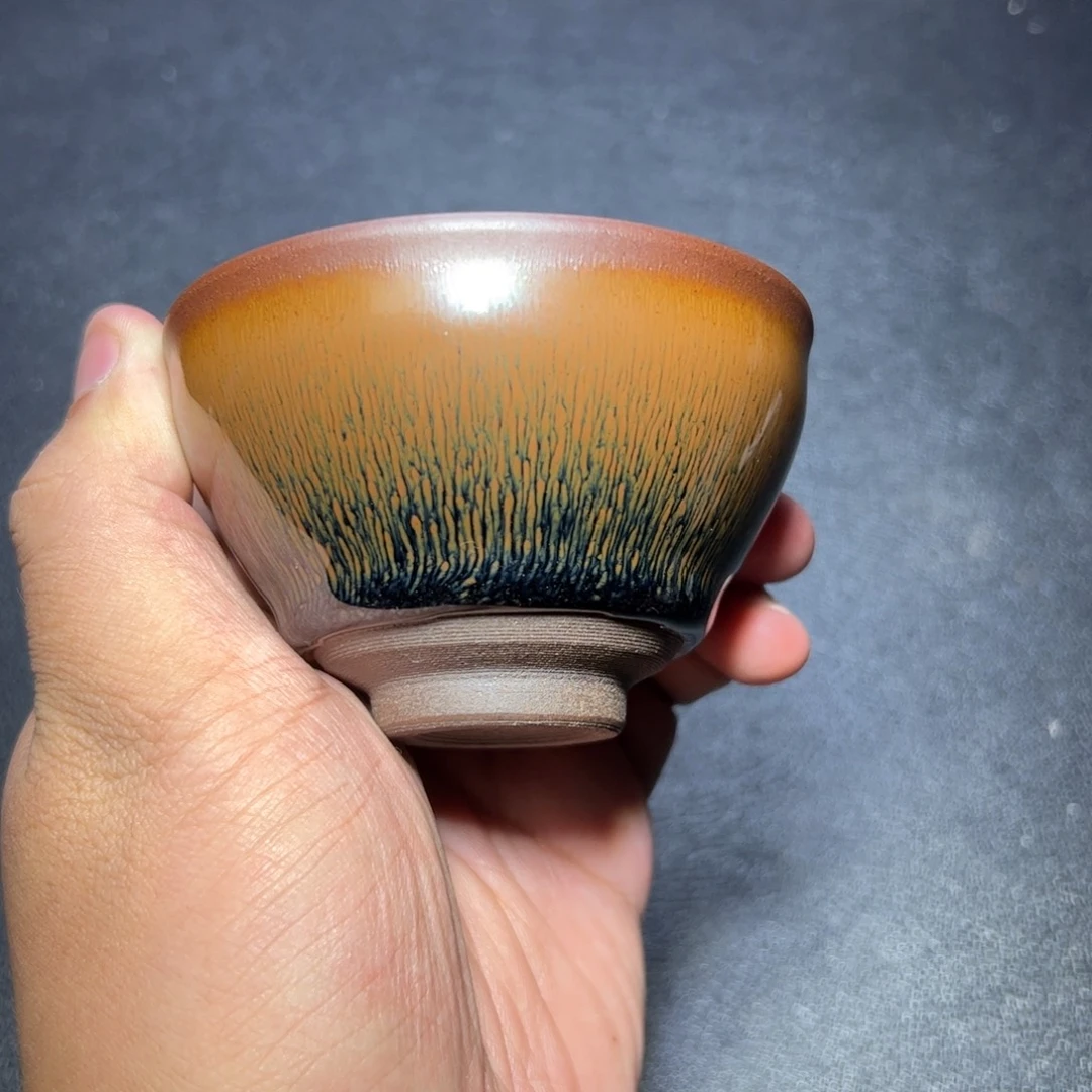 茶盏兔毫建窑建盏主人杯