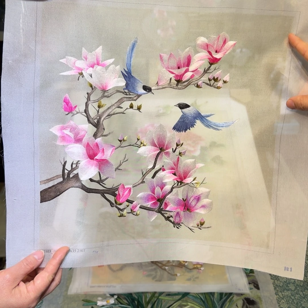 刺绣手工苏绣工艺单面绣片