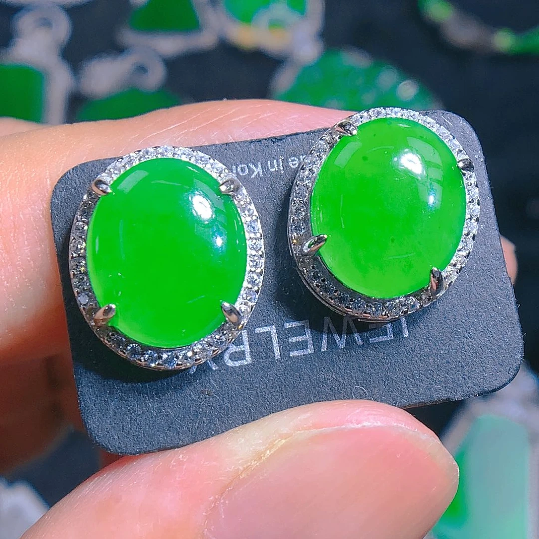 翡翠颈饰银S925镶嵌2368998889