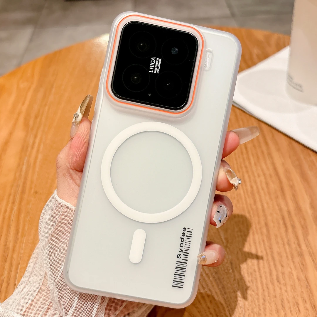 适用于小米15pro手机壳小米14透明磁吸红米k80超薄磨砂红米k70pro