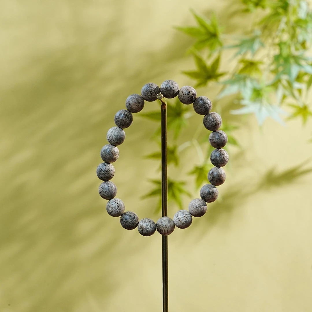 "西马虎斑纹单圈沉香手串 0.9cm 5.57g T251008078  B"