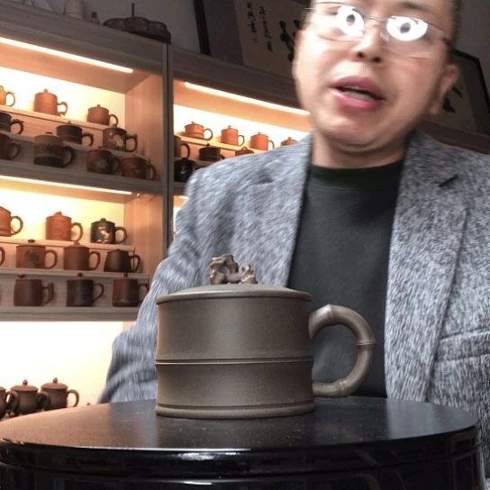 段泥茶杯竹节杯容量260