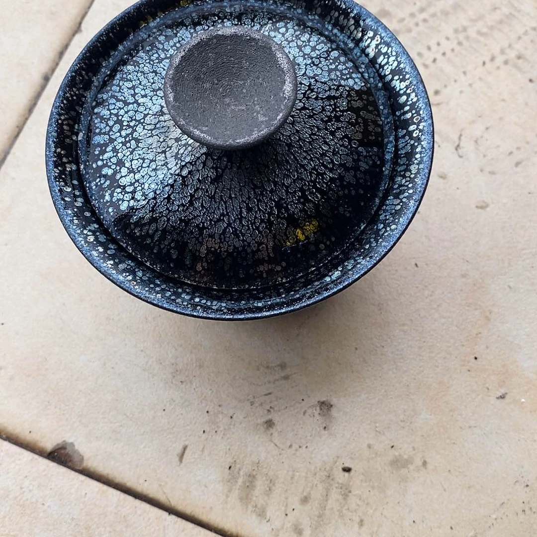 茶盏飞*鸿建盏盖碗一个不要礼盒