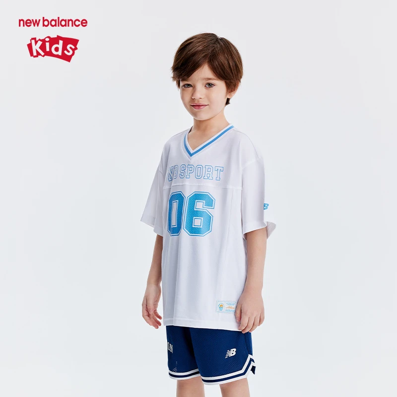 New Balance nb童装男女儿童2025夏季新款运动短袖T恤ND7EE23013