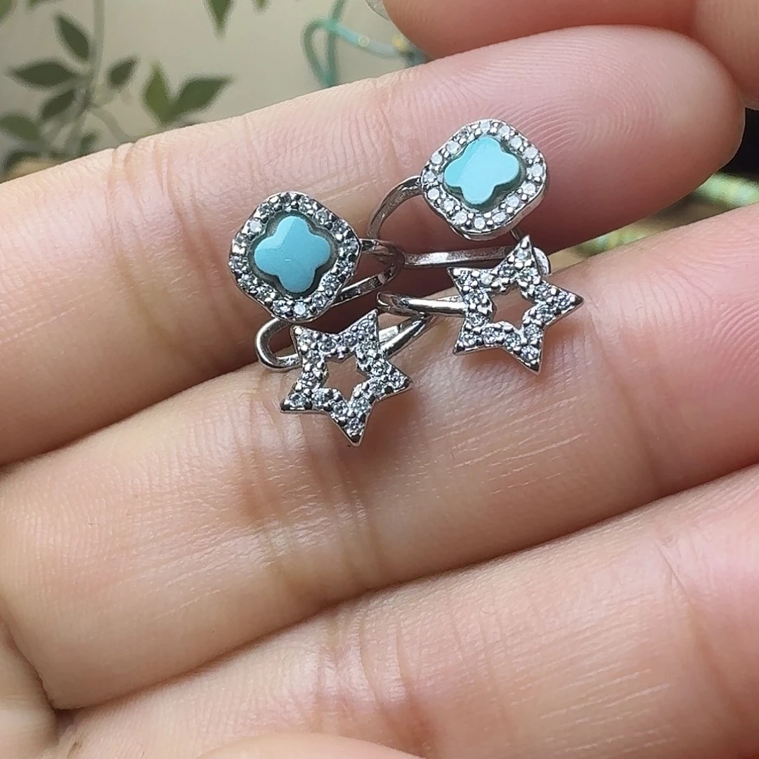 绿松石银S925镶嵌珠宝奇石