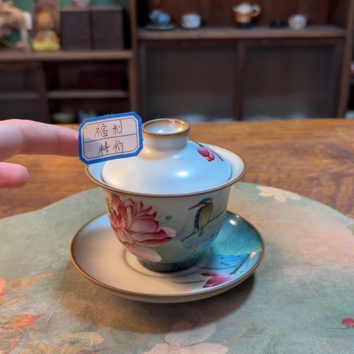 柴烧纯手工手绘陶瓷