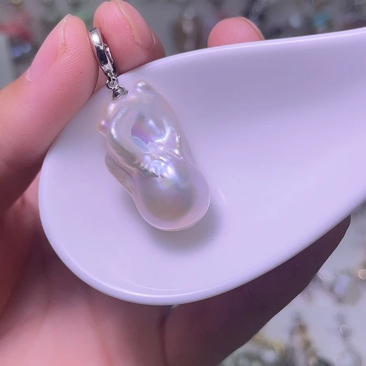颈饰合金淡水珍珠25