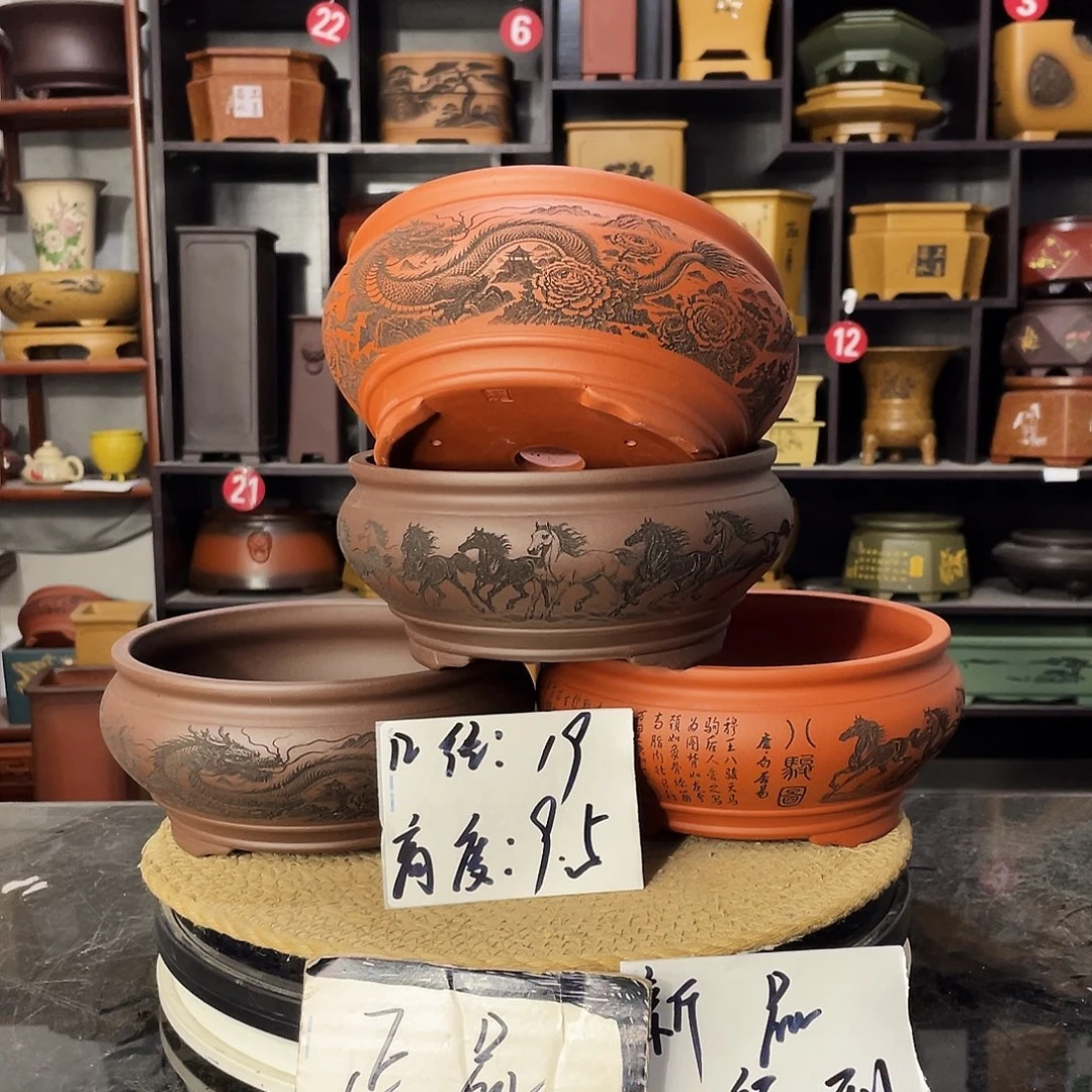 D-盆尚好紫砂花盆