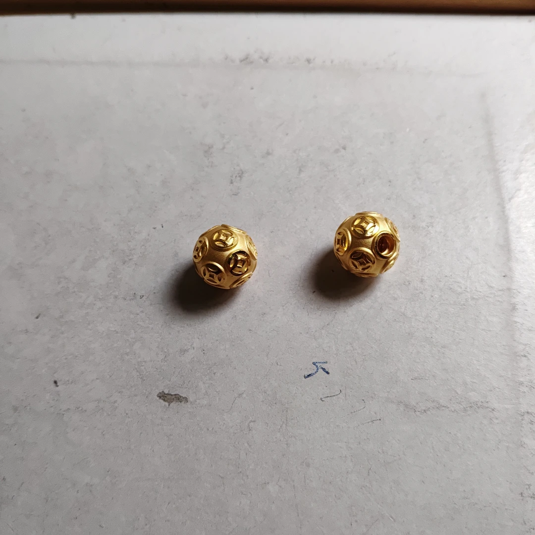 金元宝足金999貔貅珠子首饰