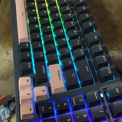 附灵980机械键盘台式机用电脑用