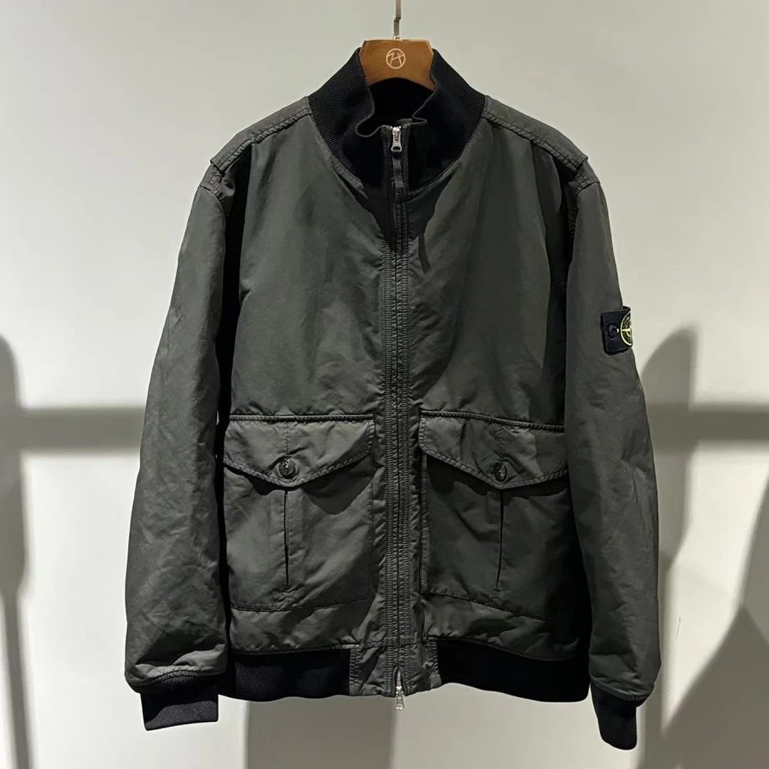 未使用 STONE ISLAND 石头岛24FW立领抓绒DAVID-TC棉服外套