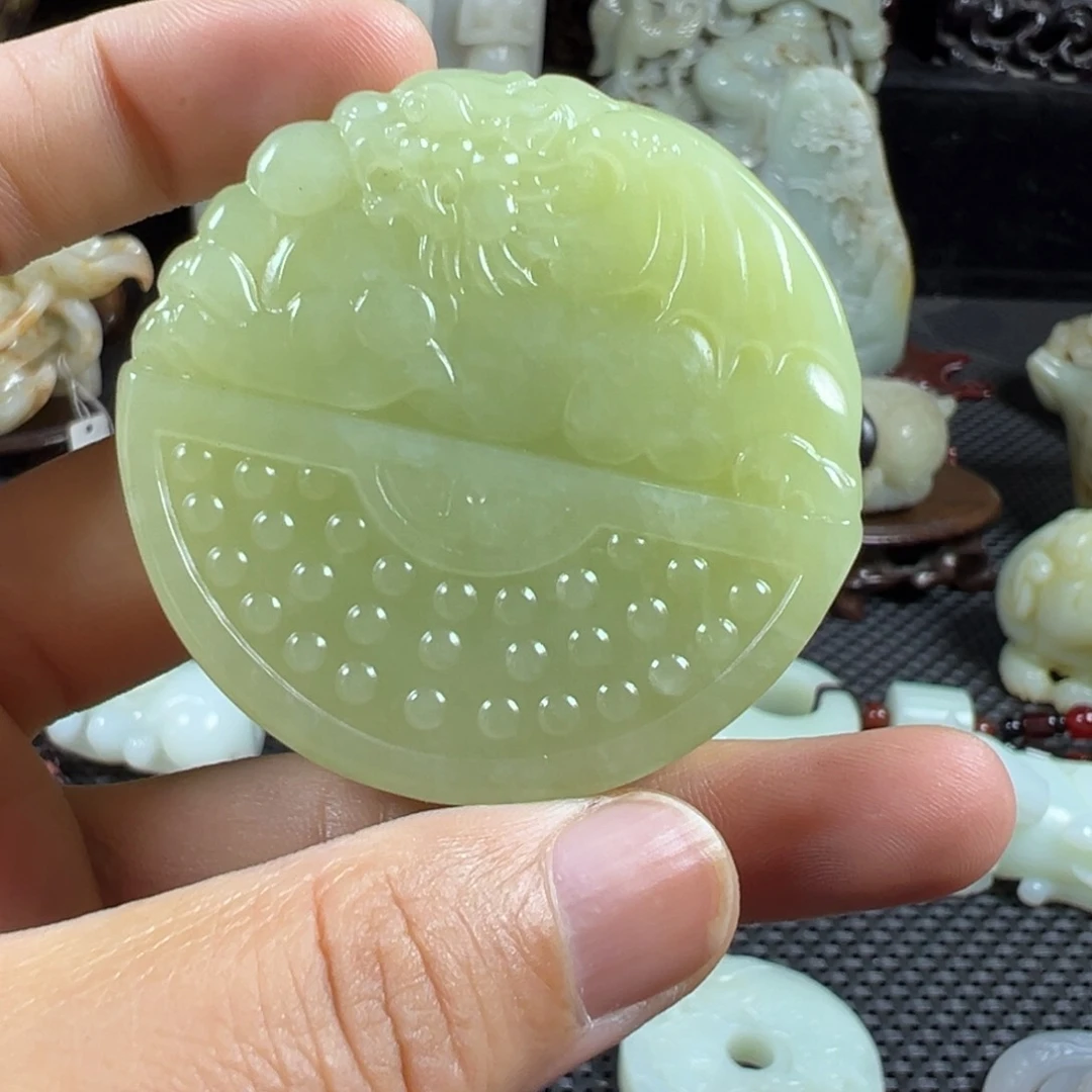 和田玉未镶嵌挂件玉*