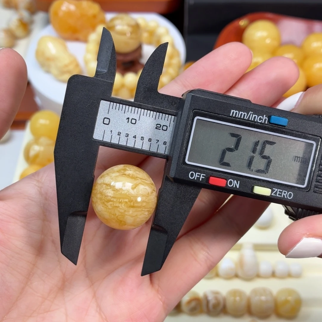 琥珀未镶嵌珠宝奇石俄料虎皮纹