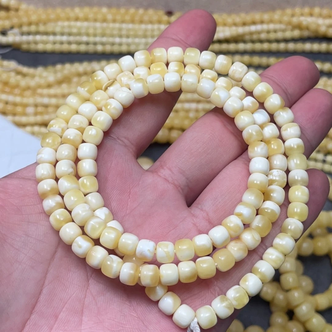 蜜蜡裸石未镶嵌蜜蜡手串6.5mm