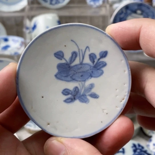 瓷片现代工艺品青花瓷片