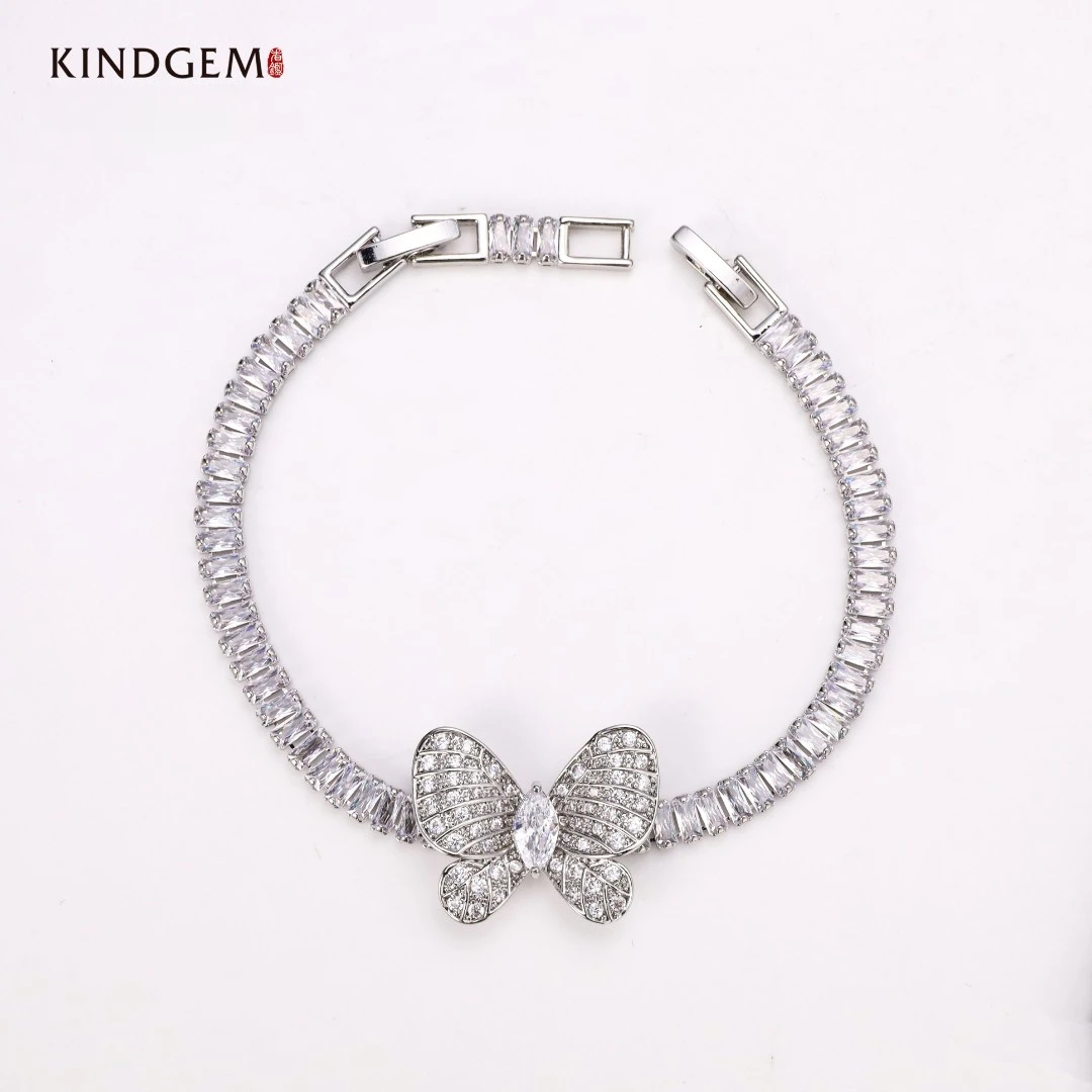 铜合金合成锆石手链 AK91XGDC-22452轻奢气质小众简约镶嵌手链