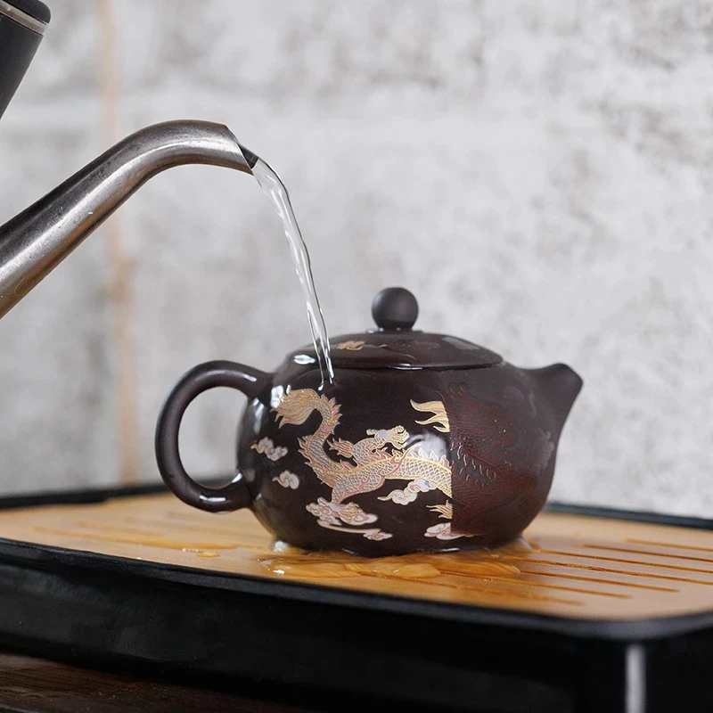 紫泥变色西施壶壶180ml（塑何）